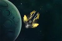 Du styrer et rumskib, der hopper fra planet til planet
