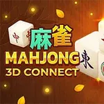 Mahjong-terninger med kinesiske tegn og symboler på en brun baggrund med faldende gule blade