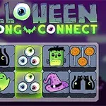 Halloween-tema med fliser, der viser sorte katte, øjenæbler, Frankenstein, spøgelser og græskar