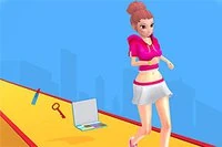 Makeover Run er et sjovt parkour-spil