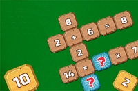 Sjovt og originalt puslespil, en blanding af krydsord og matematiske ligninger