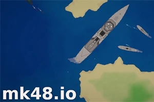 Skibe bevæger sig gennem et blåt hav med øer spredt omkring