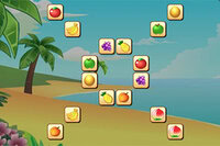 Hjælp aben med at fjerne al frugten i dette Mahjong Connect spil