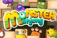 Match monster-inspirerede mahjong-brikker for at klare niveauer