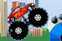Monster Truck Destroyer er et scrollende monster truck spil