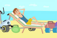 Byg muskler for en tynd fyr i sportsspillet Muscle Clicker 2