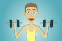 I Muscle Clicker er det tid til at opbygge muskler!
