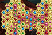 Hjælp piraterne i dette Connect 3 spil med 45 nye niveauer
