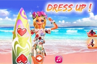 Hav det sjovt med surferpigen Nina på stranden