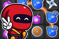Ninja Spell Match er en hurtig kombination af match-3 puslespil og ninja-action