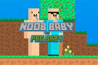Noob Baby vs Pro Baby er et fantastisk eventyrspil for to spillere