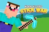 Noob vs Pro: Stick War er et 2D strategispil med Noobs