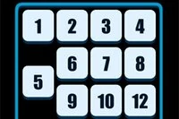 Numbers Sliding Puzzle er et enkelt puslespil med skubbe-brikker