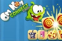 Om Nom og hans venner har brug for din hjælp i hans nye farverige Onet