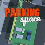 Titelbillede med teksten PARKING space over en tegnet byscene med parkerede biler