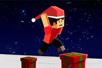 Udfør seje stunts i Parkour Block Christmas