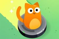 Hjælp katten med at rydde op efter festen!