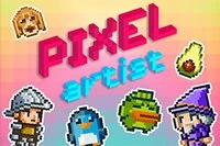 I Pixel Artist hopper du ind i en levende verden af pixelkunst med mange