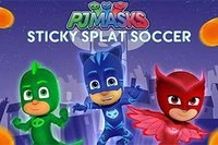 Sticky Splat Soccer er et sjovt spil med helte-trioen!