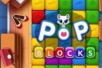 Pop de farvede blokke, der er ved siden af hinanden