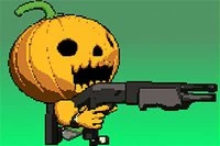Skyd så mange dukker som muligt i denne top-down shooter fyldt med græskar!