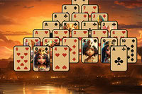 Pyramid Solitaire-spil i det gamle Egypten