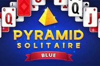 Få styr på tallene i Pyramid Solitaire Blue!
