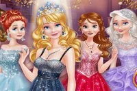 Kjole prinsesser i glitter til gallafest