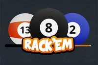 RackEm er et sjovt 8-ball pool spil for 2 spillere online