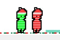 Tag med på en rejse med disse søde elskede figurer i Red and Green Christmas