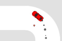 Føl adrenalinsuset, når du drifter din bil gennem endeløse baner i Red Car,