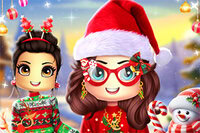 Roblox Christmas Dress Up er et sjovt klæd-ud-spil med juletema og fem