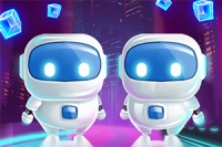 Hjælp Robo Bros med at samle så mange holo-kuber som muligt, mens du undgår