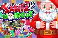Santa Haircut er et sjovt frisørspil med julemanden