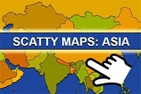 Fantastisk læringsspil om Asiens geografi