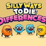 Farverige tegneseriefigurer med sjove ansigtsudtryk og teksten Differences 2