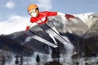 Fantastisk olympisk skihop