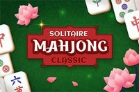 Dette er Solitaire Mahjong i klassisk mahjong stil med elfenben og grøn