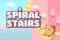 Du er en 3D-kat, og din opgave er at klatre en spiraltrappe