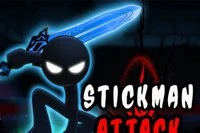 Horder af stickmen angriber i bølger og venter på din første fejl