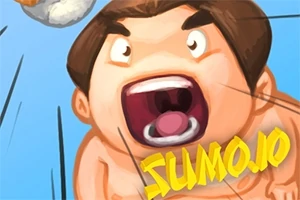 Tegnet sumobryder med et åbent mund, der ser forskrækket ud, og teksten SUMO