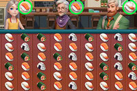Match 3 sushi i en lækker pusleudfordring