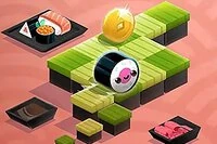 Spil som en af de mange lækre sushi-ruller og prøv at komme længst muligt i
