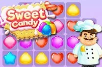 Sweet Candy er et Match 3-spil med 38 unikke niveauer