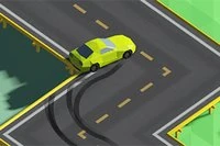 Drift rundt i svingene og se, hvor længe du kan køre uden at ramme i Swerve.