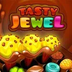 Farverigt desserttema med tre ispinde, chokolade og slik i en livlig komposition
