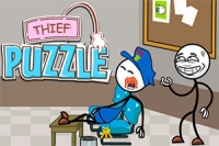 Klar til at tage på et spændende eventyr med en stickman-tyv?