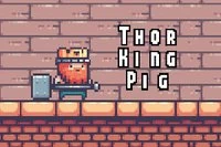 Sjovt 2D-spil med King Pig og mange niveauer fyldt med fælder og forhindringer