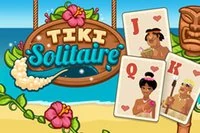 Tiki Solitaire er en tidsbaseret version af det populære kortspil Solitaire
