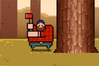 Timberman er et vanedannende spil i retrostil med fokus på high-score
